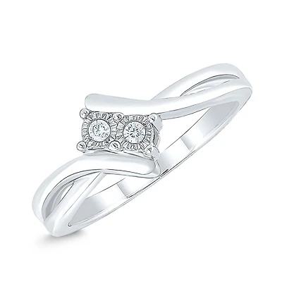 Sterling Silver 0.04CTW Everlove Ring