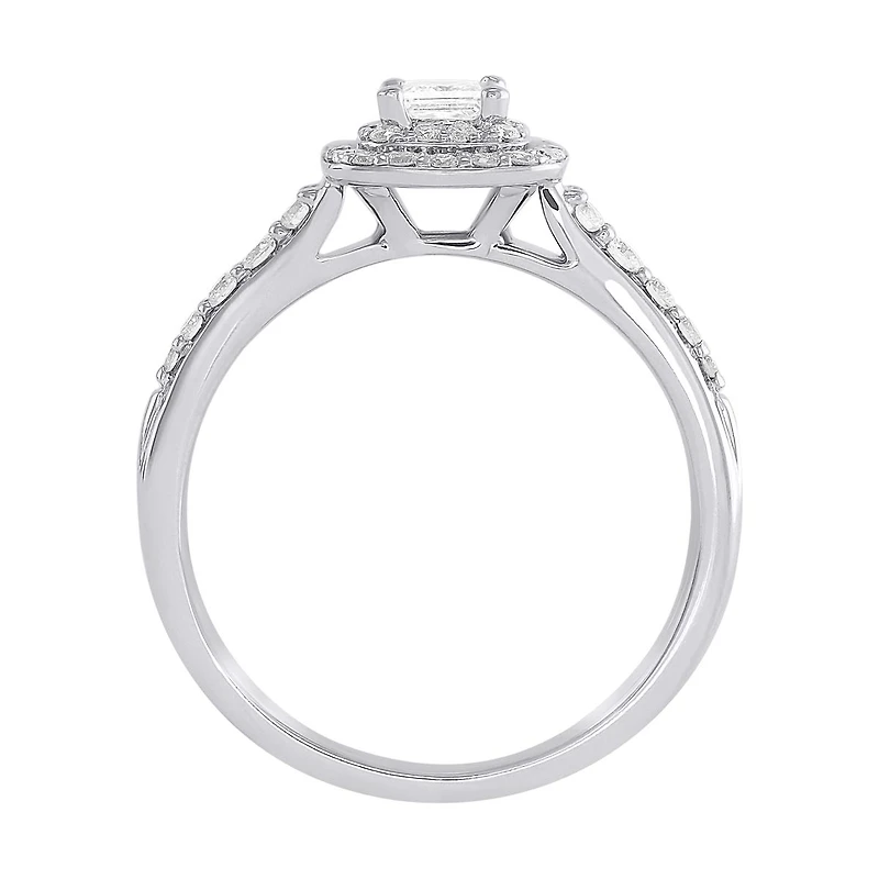 Glacier Fire 14K White Gold 0.50CTW Bridal Ring