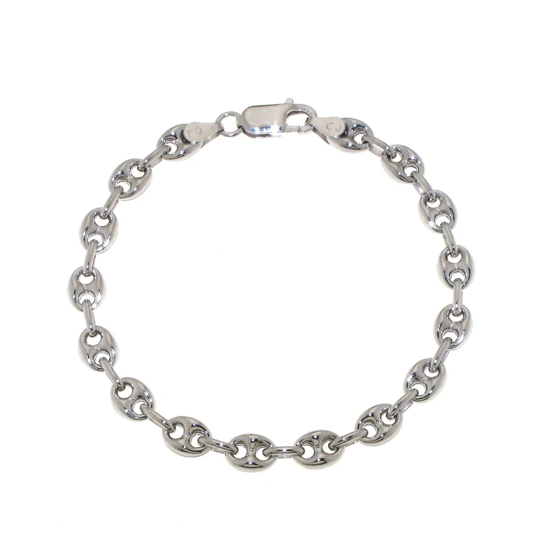 Sterling Silver 7.5" 6.1mm Marina Bracelet