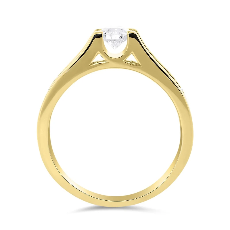 Glacier Fire Canadian Diamond 14K Yellow Gold 0.74CTW Bridal Ring