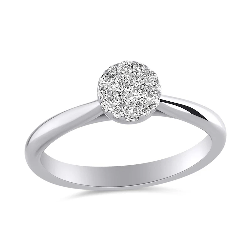 Glacier Fire Mystere 0.33Ctw Canadian Diamond Bridal Ring