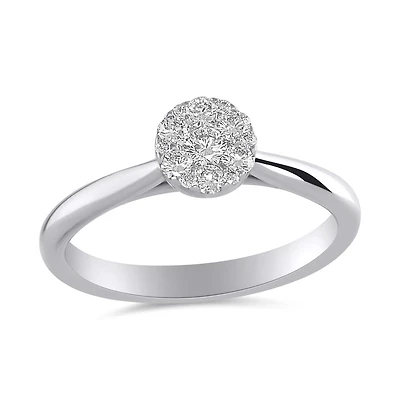 Glacier Fire Mystere 0.33Ctw Canadian Diamond Bridal Ring
