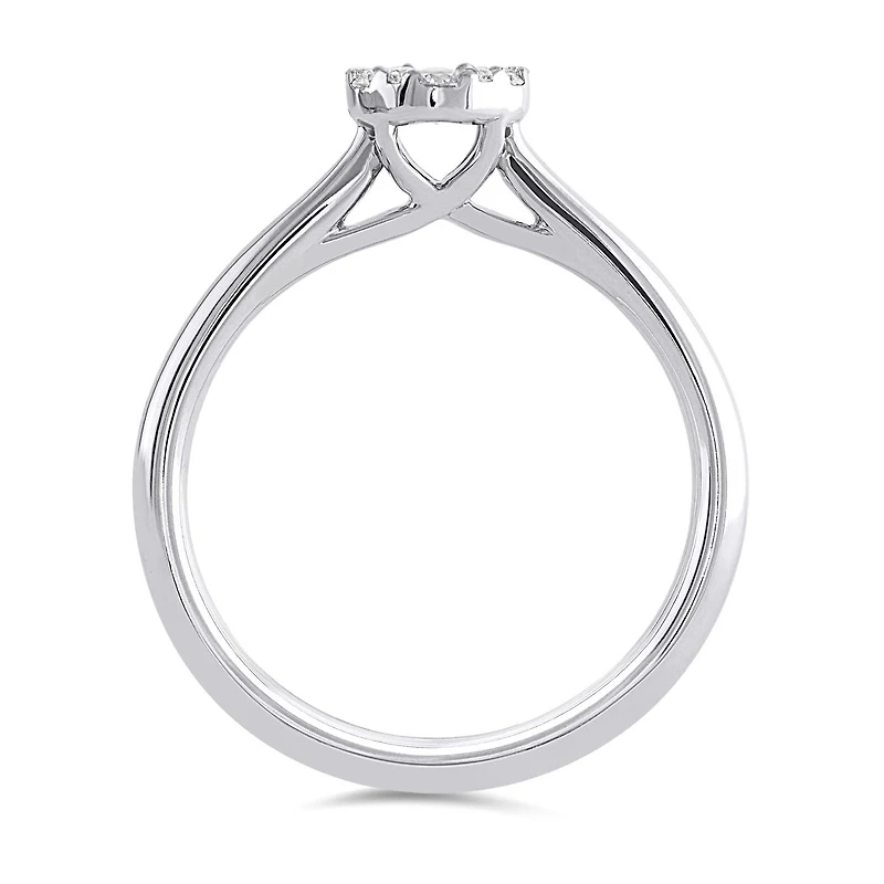 Glacier Fire Mystere 0.33Ctw Canadian Diamond Bridal Ring