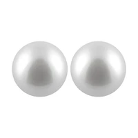 Large Pearl Stud Earrings