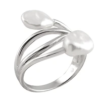 Double Keshi Pearl Ring