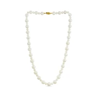 14K Yellow Gold Freshwater Pearl Necklace 5Mm/9Mm