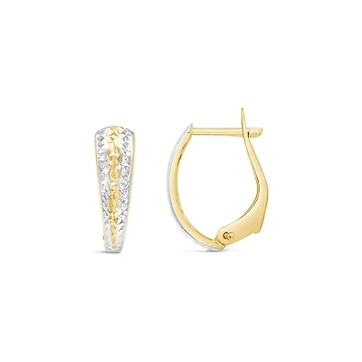 10K Yellow Gold Hoops