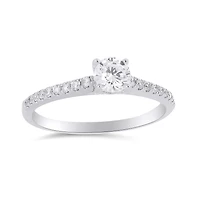 Glacier Fire 14K White Gold Canadian Diamond 0.51CTW Solitaire Ring