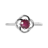 10KW Garnet Flower Ring