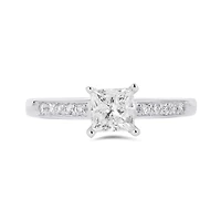 14K White Gold 1.00CTW Solitaire Diamond Ring