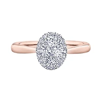 Glacier Fire 14K Rose Gold 0.50CTW Mystere Diamond Ring