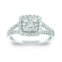 10K White Gold 1.00CTW Diamond Ring