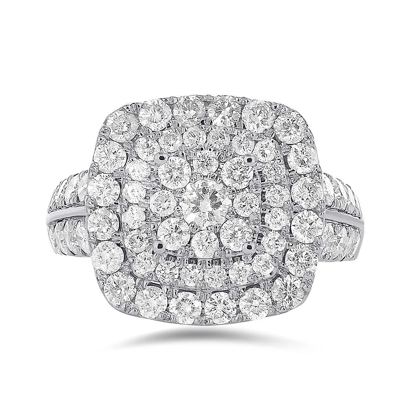 10K White Gold 2.00CTW Diamond Ring