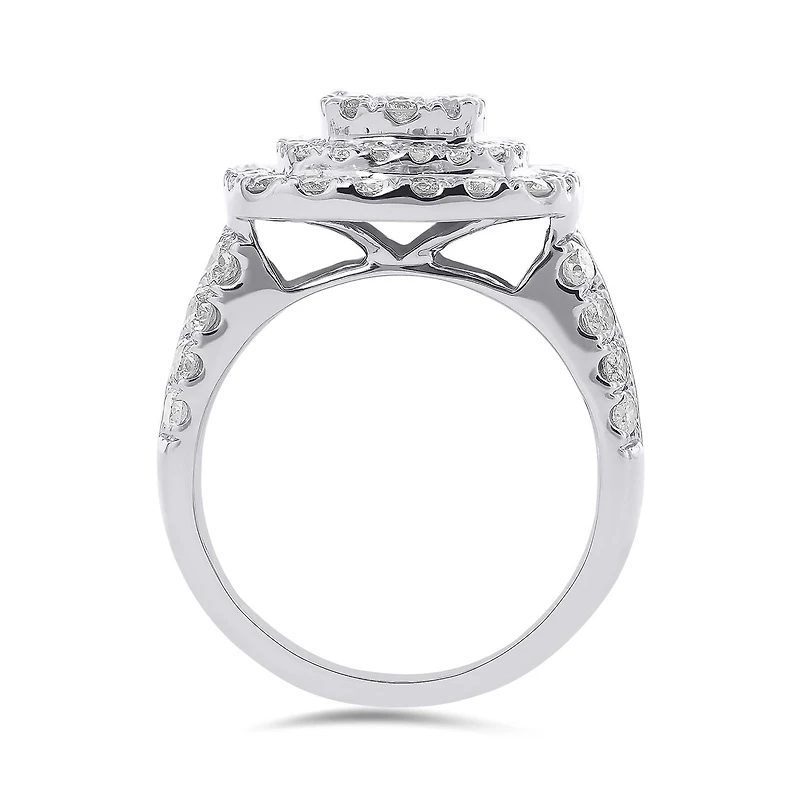 10K White Gold 2.00CTW Diamond Ring