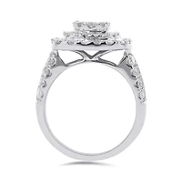 10K White Gold 2.00CTW Diamond Ring