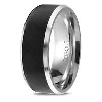 7mm Black & White Cobalt Band