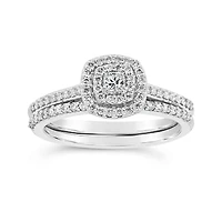 14K White Gold 0.50CTW Bridal Set