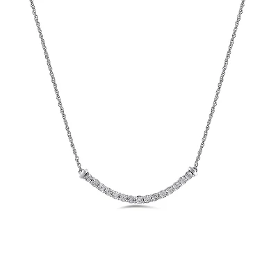 Sterling Silver Diamond Fashion Necklace