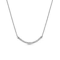 Sterling Silver Diamond Fashion Necklace