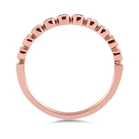 10K Rose Gold 0.16CTW Stackable Diamond Ring
