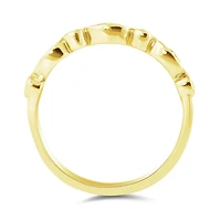 10K Yellow Gold 0.10CTW Stackable Diamond Ring