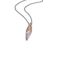 Elle "Ocean" 16+2" Three-Tone Cubic Zirconia Necklace