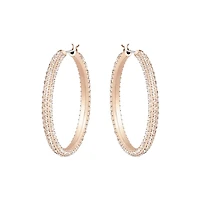 Swarovski Stone Hoop Pierced Earrings