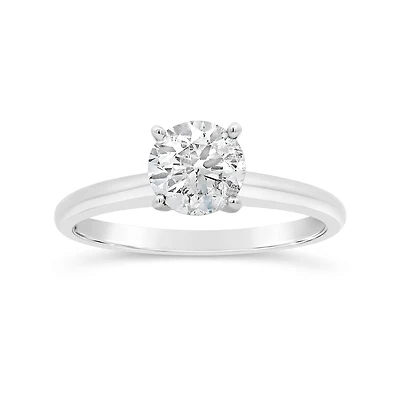 Glacier Fire 14K White Gold 1.00CT Solitaire Ring