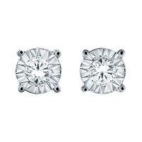 10K White Gold 0.25CTW Diamond Studs