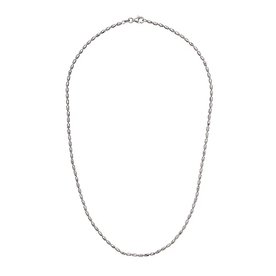 Sterling Silver 30" 3mm Rice Typhoon Chain