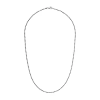 Sterling Silver 24" 2mm Diamond Cut Necklace