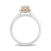Majestic Princess 14K White & Rose Gold 0.62CTW Engagement Ring