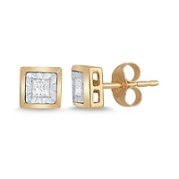 10K Yellow Gold 0.20CTW Diamond Earrings