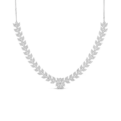Sonia Danielle Sterling Silver Cubic Zirconia Necklace