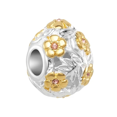 Chamilia Sterling Silver Rose Gold Plated Filigree Easter Egg