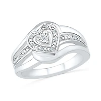 Sterling Silver Diamond Promise Ring