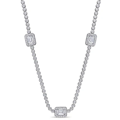 Julianna B Sterling Silver Cubic Zirconia Necklace