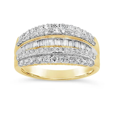 10K Yellow Gold 1.00CTW Fashion Ring