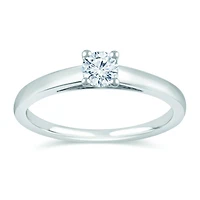 Glacier Fire 14K White Gold 0.30Ct Ideal Cut Solitaire Ring