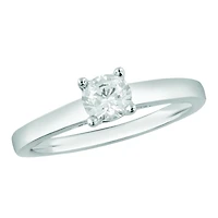 Glacier Fire 14K White Gold 0.30Ct Ideal Cut Solitaire Ring