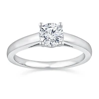 Glacier Fire 14K White Gold 0.70CT Ideal Cut Solitaire Ring