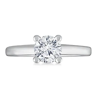 Glacier Fire 14K White Gold 1.00CT Ideal Cut Solitaire Ring