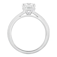 Glacier Fire 14K White Gold 1.00CT Ideal Cut Solitaire Ring