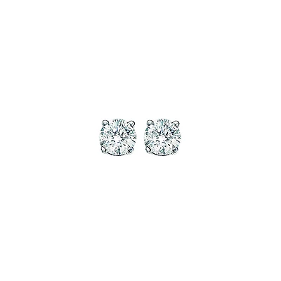 14K Gold 0.50CTW Diamond Solitaire Studs