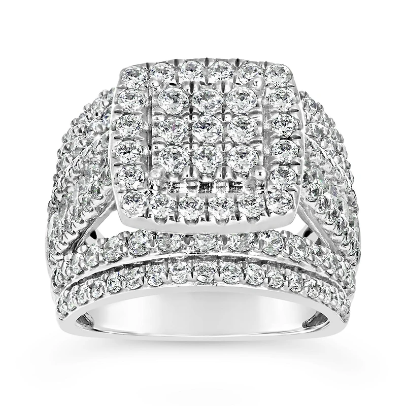 10K White Gold 3.00CTW Diamond Fashion Ring