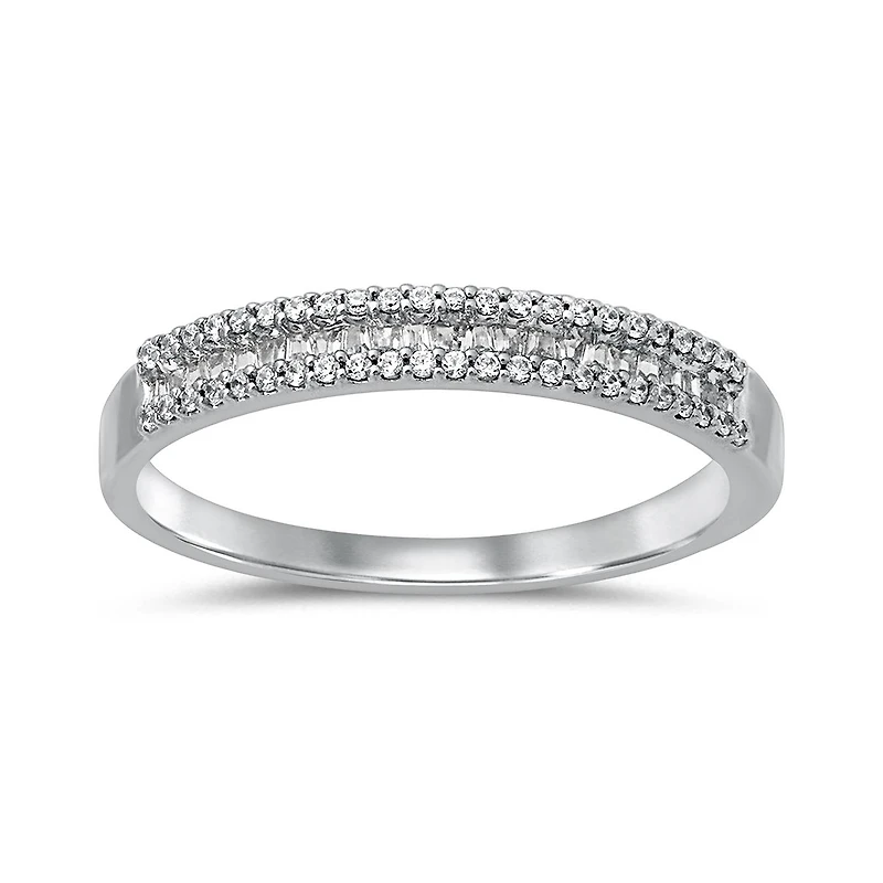 10K White Gold 0.25CTW Diamond Ring