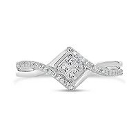 10K White Gold 0.25CTW Promise Ring