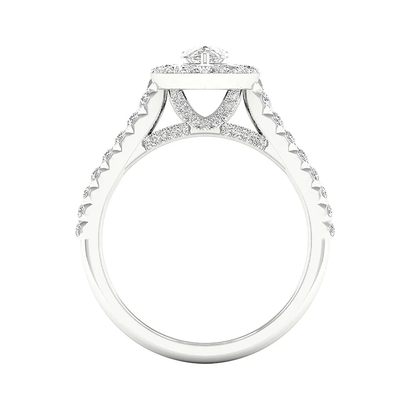 My Diamond Story 14K White Gold Diamond Pear Cut Ring 1.20CTW I1/GHI