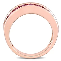 Julianna B Sterling Silver Created Ruby Fashion Ring