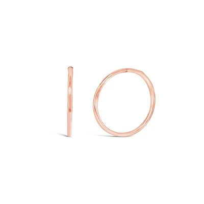 10K Rose Gold 16mm Sleepers